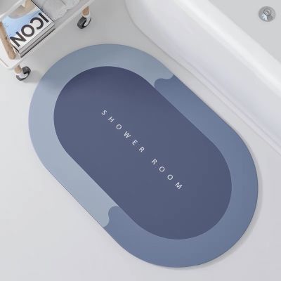 【CC】✁❂  Brief Diatom Mud Non-slip Uptake Bathtub Floor Shower Door Memory Foam