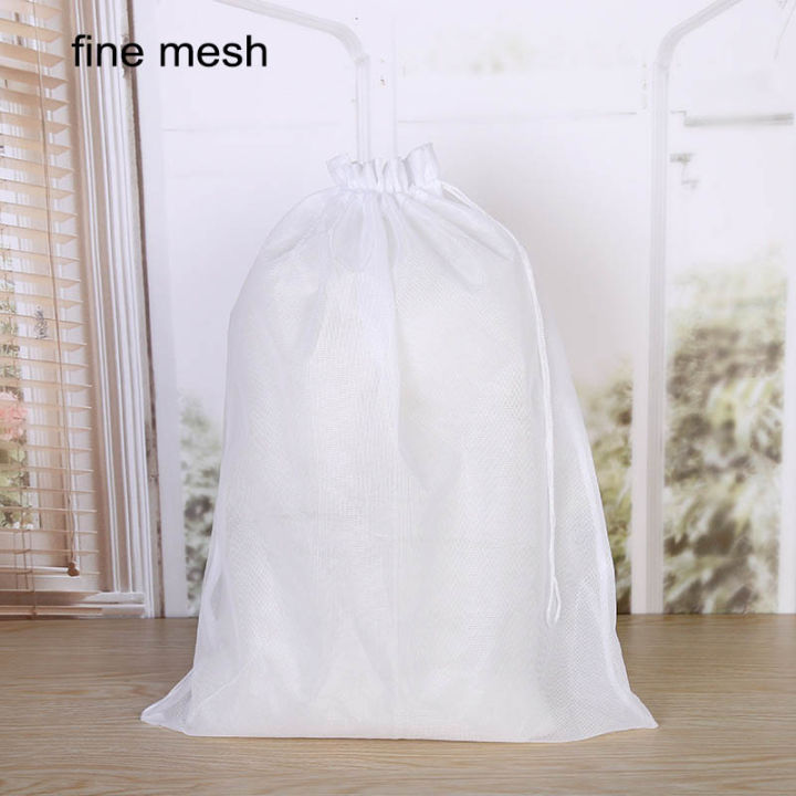 1pc Household White Portable Laundry Wash Bag For Bra And Underwear, Washing  Machine Mesh Bag