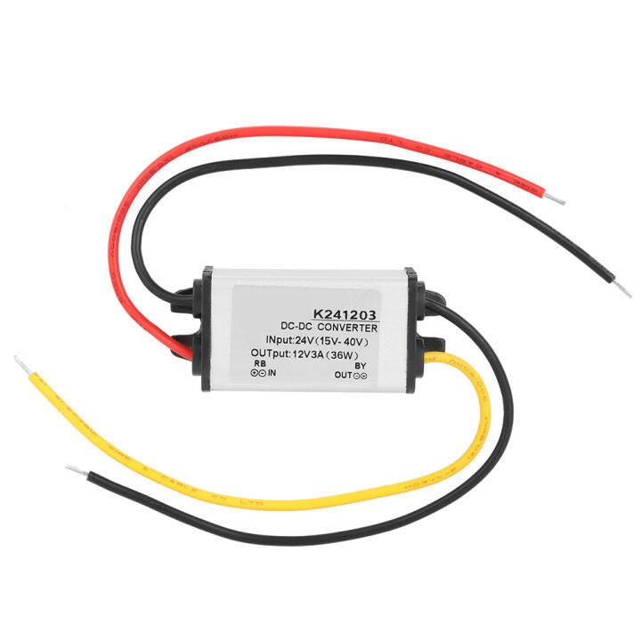 dc-dc-converter-24v-to-12v-ประสิทธิภาพสูงขั้นตอนลง-power-supply-3a-กันน้ำรถโวลต์-step-down-converter