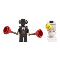 Toilet Man Building Toy Action Figure Toy of Peerless God of War Collectible Building Bricks with Fun Cartoon Design Building Block Set for Kids and Adults bearable