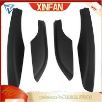 XINFAN ราวแขวนกระเป๋าเดินทางหลังคารถ ABS สีดำ4ชิ้นตัวป้องกันปลอกฝาครอบปลายราวสำหรับรถยนต์โตโยต้าฟอร์จูนเนอร์2004-2014