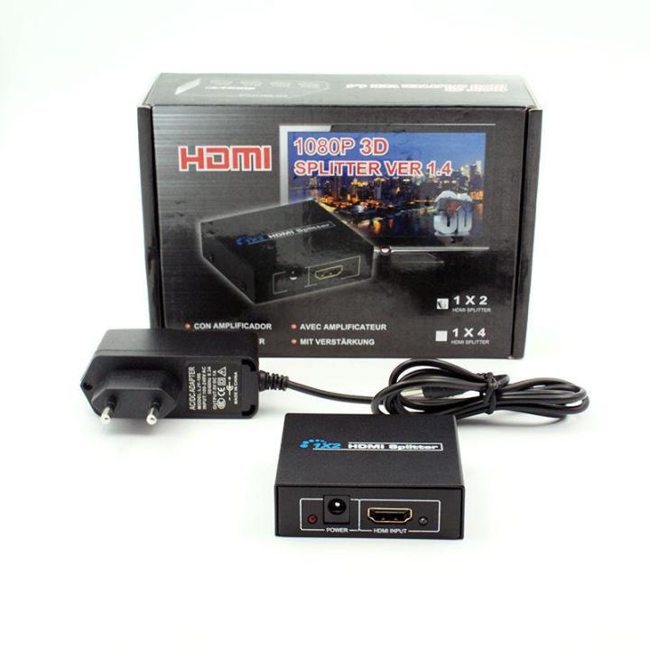 hdmi-splitter-1080p-3d-ver-1-4-ตัวแยก-hdmi-1-in-2-out-เช้า-1-ออก-2-เครื่องขยายสัญญาณภาพและเสียง-ทำงานร่วมกับ-ps3-xbox360-dvd-blu-ray-intl-ให้ภาพและเสียงคมชัดเหมือนของต้นฉบับ