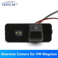 กล้องมองหลัง Fisheye เลนส์ที่จอดรถผู้ช่วยสำหรับ VW Magotan โปโล P Assat CC กอล์ฟ Bora Jetta ด้วง CVBS กล้องสำรองข้อมูลย้อนกลับ