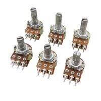 【CW】 5Pcs WH148 6Pin 15mm 20mm Shaft Amplifier B1K B2K B5K B10K B20K B50K B100K B250K B500K B1M Stereo Potentiometer for