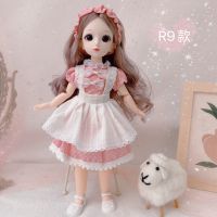 30cm Bjd 23 Movable Joint 3d Eye Princess Dress Doll Fashion Doll Girl Play House Toy Diy Children Birthday New Year Gift