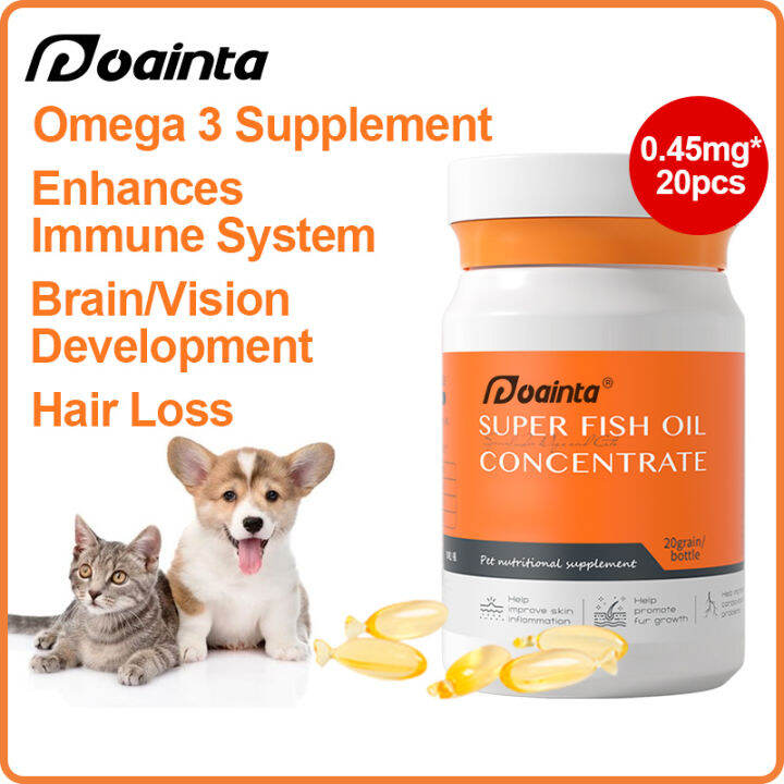 PUAINTA Concentrated Omega3 Fish Oil for dogs and cats Capsule for