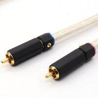 pair Silver-Platedr OFC pure copper RCA male to XLR male Audio Interconnect Cable