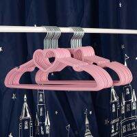 10PCS Clothes Hanger Durablor  Children Clothing Hanging Supplies (Pink)E Hanger ABS Heart Pattern Coat Hanger F