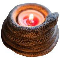 Juhan Candle Tray Winding Snake Ornament Candlestick Base Candle Cup Flower Vessel Alternative Decoration Gift Grocery Garden Creative