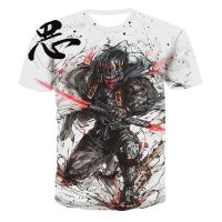 2023 NEWJapanese Samurai 3D Print T-shirt Men Women Fashion O-Neck Short Sleeve T Shirt Harajuku Hip Hop Streetwear Ninja Tees Tops Male