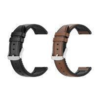 2x Leather Watchband Strap for Huawei Watch GT2 Pro Bracelet Band 22mm Wristband for Huawei WATCH Gt 2 Pro Black &amp; Brown