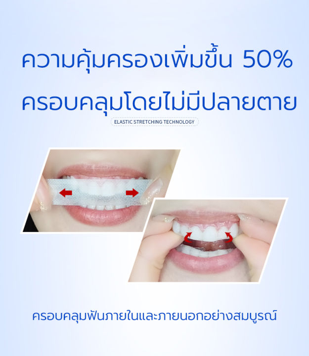 ในสต็อก-ฟอกสีฟันขาว-สติ๊กเกอร์ฟันเงา-ลดแรง-แผ่นแปะฟอกฟันขาว-แผ่นฟอกฟันขาว-5d-white-1-กล่อง-7-ซอง-กล่อง