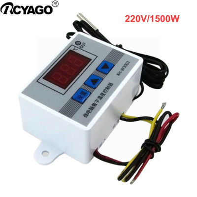 RCYAGO XH-W3002 เทอร์โมสตัท LCD ตัวควบคุมอุณหภูมิดิจิตอล10A/220V for  ตู้อบ, ตู้ เย็น, เรือนกระจก,สวิตช์ควบคุมอุณหภูมิสำหรับระบบแอร์