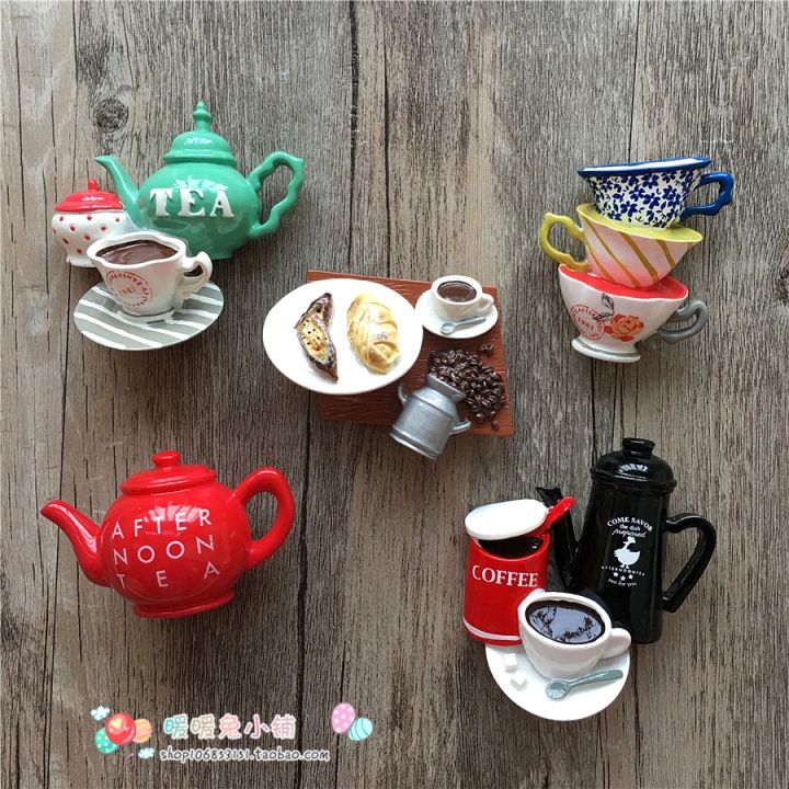 kitchen-coffee-cake-macaron-teapot-afternoon-tea-refrigerator-magnet-stickers
