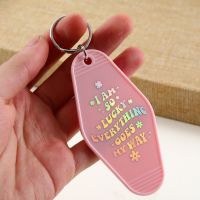 plastic personalized designs iridescent motel keychain