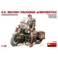 โมเดลประกอบ MiniArt 1/35 MI35168 U.S. MILITARY POLICEMAN W/MOTORCYCLE