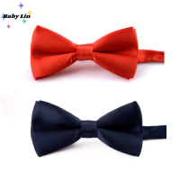 1pcs คลาสสิกเด็กแฟชั่น Bow Tie อย่างเป็นทางการเชิงพาณิชย์คลาสสิกสีทึบผีเสื้องานแต่งงาน Bowtie ชุดเด็ก 2023 ใหม่-RU DAO TRADE