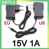 15V 1A 1000ma AC DC Power supply Adapter plug 15 volt Converter For LED Strip Light CCTV Charger Switch 5.5mmx2.5mm US/EU QB7LA Shop