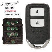 Jingyuqin Smart Remote Key Fob 2BTN 313.8เมกะเฮิร์ตซ์ ID47สำหรับ Honda City Crider Jazz Shuttle FCC: KR5V1X 72147-T5A-J01 72147-T5C-J01