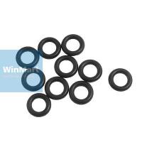 20 Pcs 7.1mm x 2.65mm Black Silicone O Rings Oil Seals Gaskets Bearings Seals