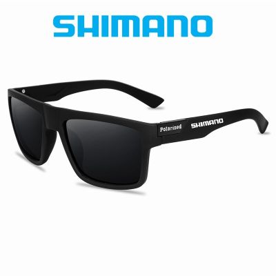 Shimano แว่นตากันแดดโพลาไรซ์ทรงขับรถสำหรับผู้ชายเดินป่าตั้งแคมป์ปั่นจักรยานแว่นตา UV400แว่นตากันแดดคลาสสิกสำหรับใส่ตกปลา