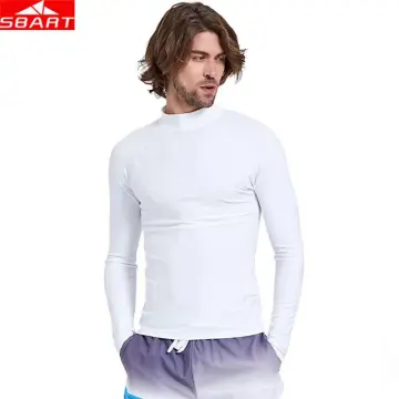 White rash guard on sale mens