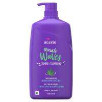 Aussie Miracle Waves Shampoo Shampooing สูตรเพิ่มความชุ่มชื้น ทำให้ผมนุ่มสลวยและจัดทรงง่าย 778ml.