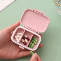 【YF】 Mini Portable Pills Organizer Case 3 Grids  PillBox Tablet Storage Container Weekly Medicine Pills Box Pill Drug Dispense