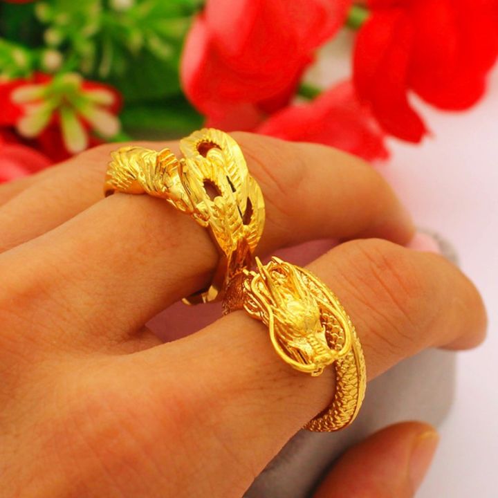 vietnam-dragon-gold-lapis-ring-for-men-phoenix-ring-male-and-female-couple