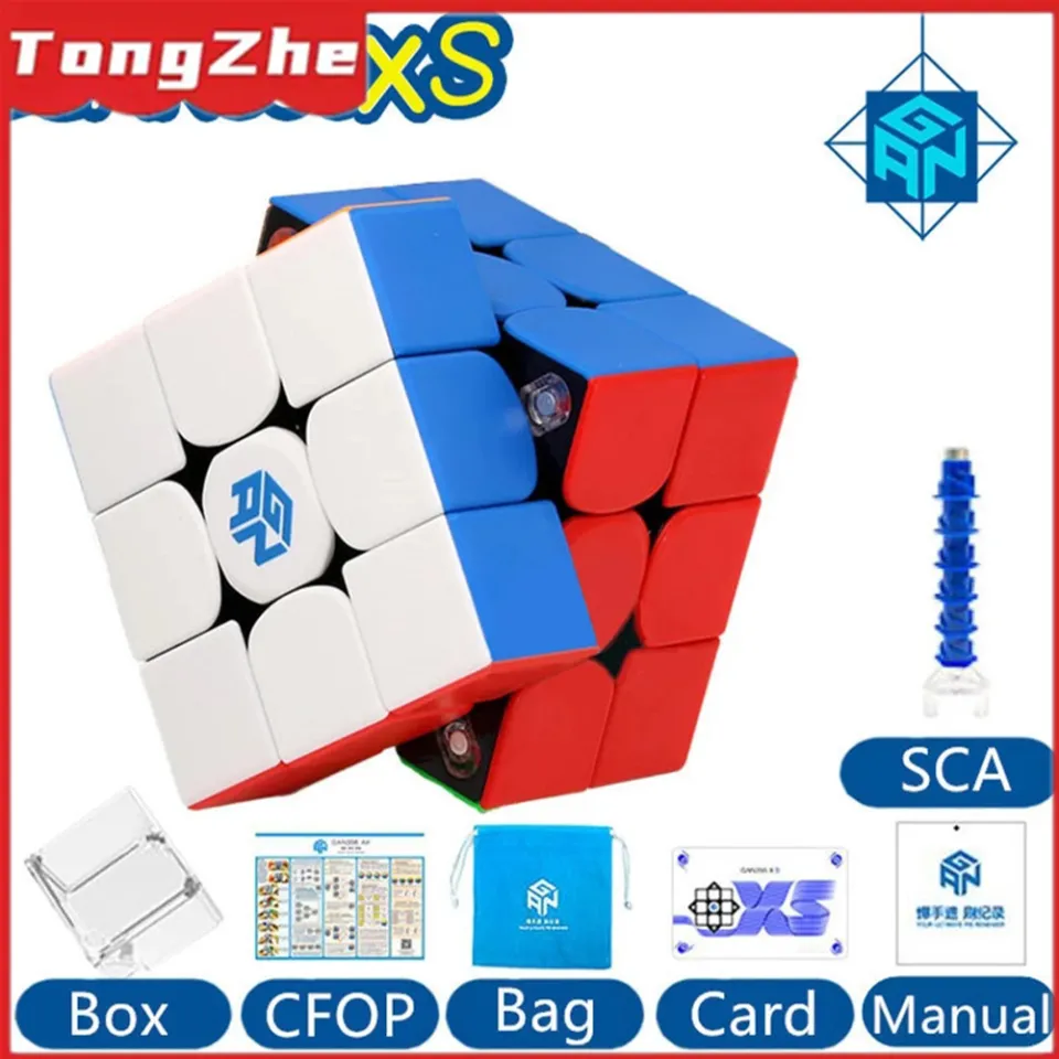 GAN 356XS Lite 3x3x3 Magnetic Speed Gan Cube 3x3 Professional Stickerless  GAN 356 XS Puzzle Gan Timer GAN 356 X V2 Magnets