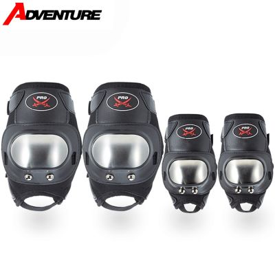 Motorcycle Kneepads Motocross Knee Protection Off-road Racing Equipment Moto Kneepads Thickened Stainless Anti-fall Elbow Pads Knee Shin Protection