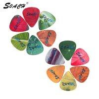 【CW】 SOACH 10pcs 3 kinds of thickness new brand guitar picks tree leaf pictures quality print accessories