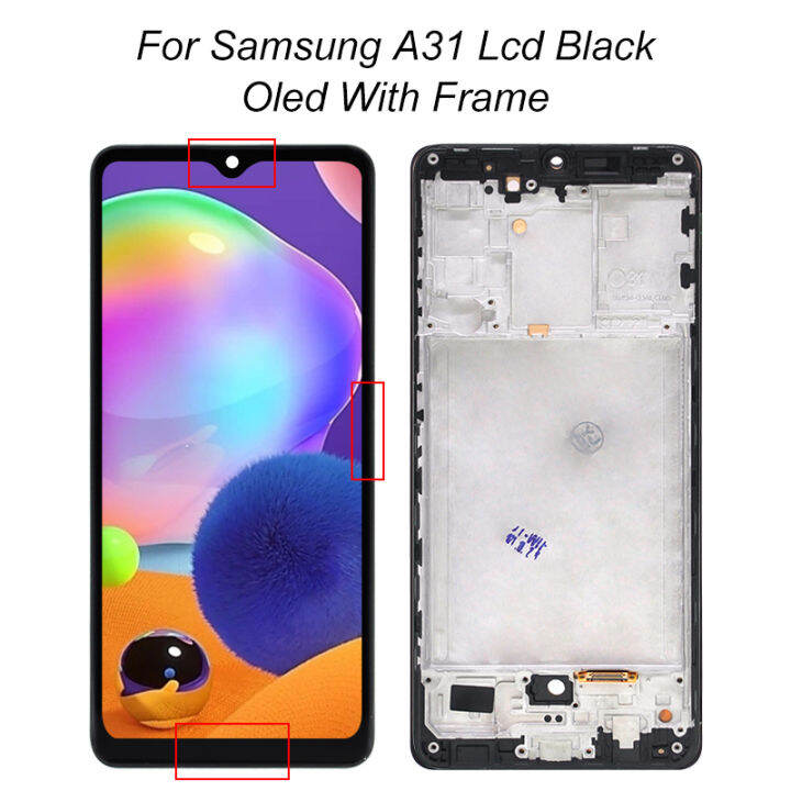 6-4นิ้ว-a31-lcd-สำหรับ-samsung-galaxy-a315-lcd-touch-screen-แผง-digitizer-sm-a315f-a315-fds-จอแสดงผลพร้อมกรอบ