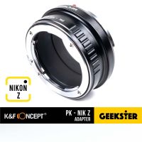 K&amp;F PK-NIKON Z Adapter แปลงเลนส์ Pentax PK K เพื่อเอามาใส่กล้อง NikonZ ( Lens mount adapter Pentax PK K Mount For NIK Z ) ( เมาท์แปลง อแดปเตอร์ ) ( PK-NZ / PK-NIKZ / PK-NIK Z ) ( NIK NZ / NIK NIKZ ) ( Z5 / Z6 / Z7 / Z50 ) ( Geekster )