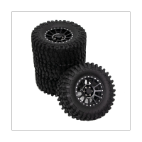 For 1/8 YK 4082/4083 Km 2/3/4/5 Rhinoceros to Simulate Climbing Car 2.6-Inch Metal Wheel Hub and Rubber Tire Skin