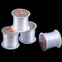 【YD】 0.8mm 25M/Roll Beaded Transparent Plastic Manual Cord Rope No Elasticity Making Fishing Wire New