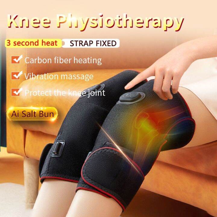 Electric Heated Knee Pad Hot Compress Arthritis Knee Brace Relief ...