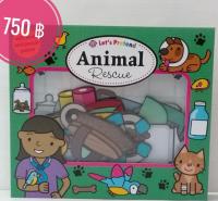 Animal Rescue: Lets Pretend Sets  เหมาะสำหรับ 1+ กระดาษแข็งหนาทุกหน้า (Puzzle)