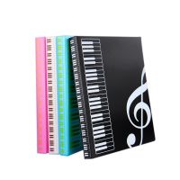 【hot】 40 Pages Multi-layer Music Score Folder Practice Paper Sheets Document Storage Organizer