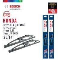 ใบปัดน้ำฝน Bosch Advantage ขนาด 26 นิ้ว และ 14 นิ้ว สำหรับ Honda CITY (GM) * Year 13