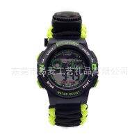 [COD] Color matching personalized outdoor sports watch rock climbing emergency lifesaving weaving compass strap mountaineering