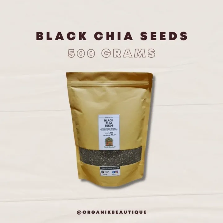 500g Black Chia Seeds Keto/Low carb Superfood Lazada PH