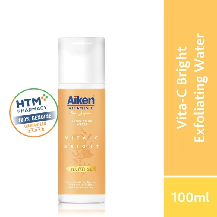 Aiken VitaC Bright Toner/Exfoliating Water 100ml Lazada