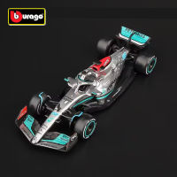 Bburago 1:43ล่าสุด #63 Russell 2022สูตร F1 -AMG ทีม W13 #44 Hamilton Alloy Race Vehicle Diecast รถรุ่นของเล่น