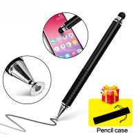 2 In 1 Stylus For Smartphone Tablet Thick Thin Drawing Capacitive Pencil Universal Android Mobile Screen Metal Note Touch Pen