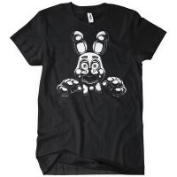 เสื้อยืดผ้าฝ้าย พร้อมส่ง เสื้อยืดแขนสั้น คอกลม ผ้าฝ้าย 100% พิมพ์ลาย Bonnie Fnaf Lelaki Lengan Pendek หลากสี แฟชั่นฤดูร้  I4CN