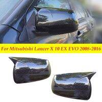 Untuk Mitsubishi Lancer X 10 EX EVO 2008-2016 Kaca Spion Pintu Samping Penutup Cangkang Stiker Hiasan Mobil Suku Cadang Mobil