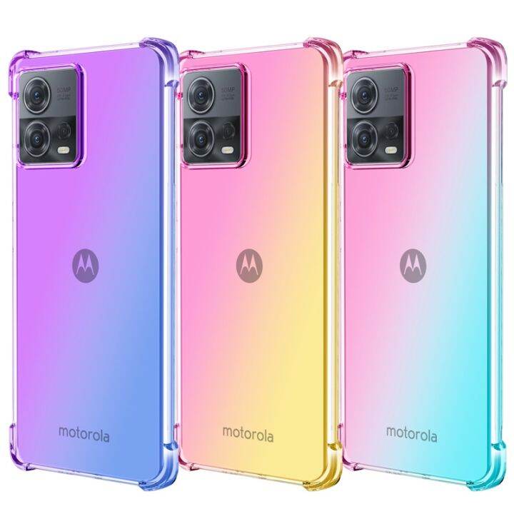 motorola-g72-g32-g22-g52-anti-drop-rainbow-2สี-tpu-เคสใสปลอกอ่อน-gradient-air-กันกระแทก-cover