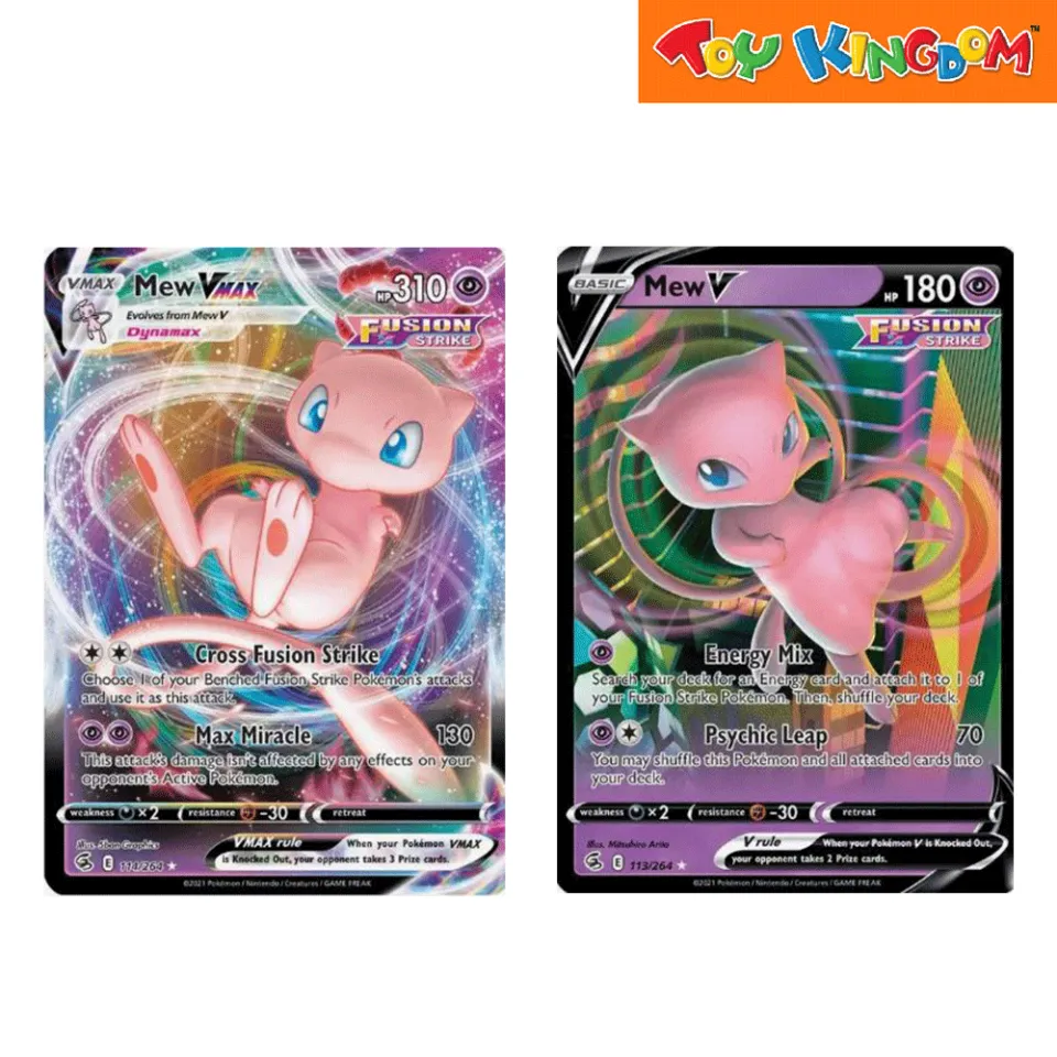  Pokemon TCG: Mew VMAX League Battle Deck : Toys & Games