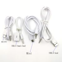 【YF】 3.5mm audio plug to USB 2.0 mini micro Plug Male Connector Converter Adapter Aux Cable To Audio Female